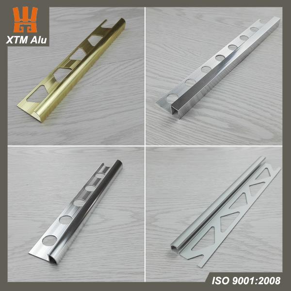 Aliminyòm radyo mozayik trim nan Koulè diferan anodize Gold